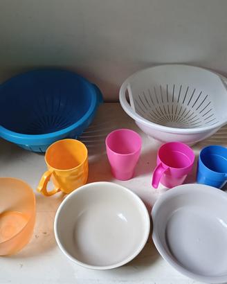 Set cucina e utensili in plastica vari 8 pezzi