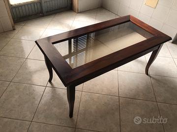 Tavolino salotto bacheca 50x50x100cm