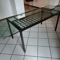 Tavolo in ferro e cristallo, 2 misure disponibili