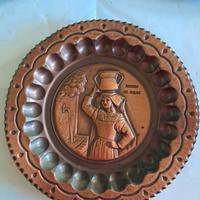 Piatto  da parete in rame, Ricordo del molise