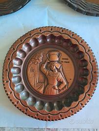 Piatto  da parete in rame, Ricordo del molise