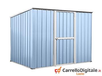 Casetta box giardino Acciaio 260x185 azzurro