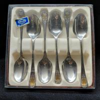 set 6 Cucchiaini inox oro Zecchino collezione 
