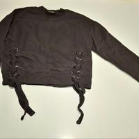 Crop top a manica lunga