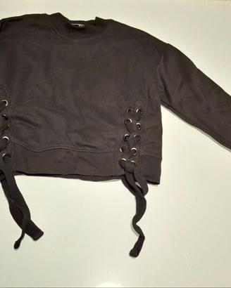 Crop top a manica lunga