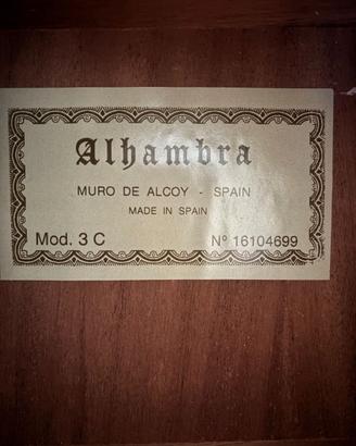Alhambra3C Chitarra classica spagnola quasi nuova