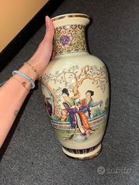 Vaso cinese originale dipinto a mano