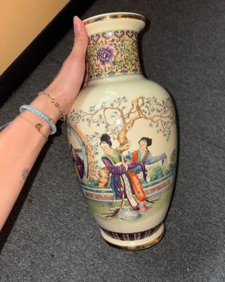 Vaso cinese originale dipinto a mano