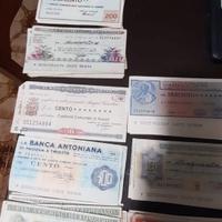 MINI ASSEGNI 125 ESEMPLARI. In Blocco.