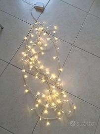 Catena luminosa 6,5 mt + 1,5 mt cavo alimentazione