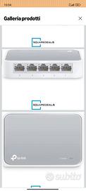 switch desktop 5 porte 10/100 Mbps