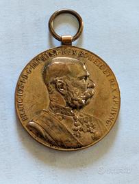 medaglia Francesco Giuseppe 1848 1898
