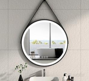 specchio bagno tondo 80 cm retroilluminato 