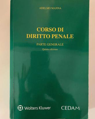Corso di diritto penale, Manna, V edizione CEDAM
