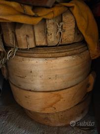 Vecchie Fascere in legno per forme formaggio