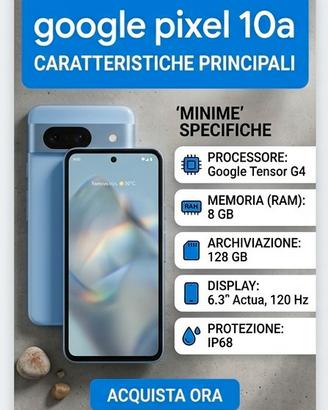 Google pixel 10A Nuovo  128GB colore: Lavanda ( ce