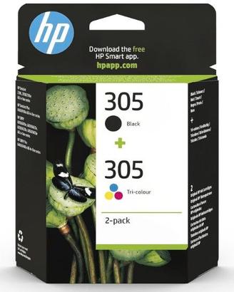 HP 305 Nero e Tricromia, Confezione da 2 Cartucce