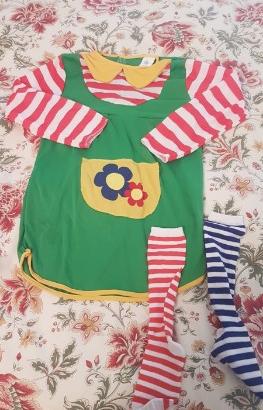 Vestito di carnevale di pippi calzelunghe