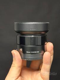 Sigma Art 30mm f 2.8 dn per sony apsc