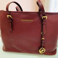 Borsa Michael Kors tote Jet Set in pelle Saffiano