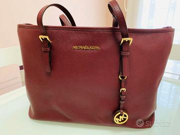 Borsa Michael Kors tote Jet Set in pelle Saffiano