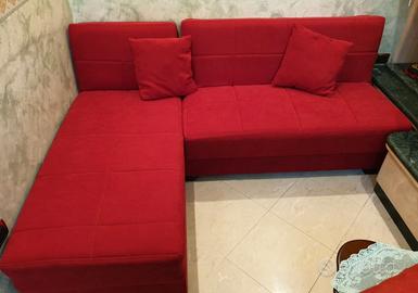 Divano letto 3 posti con penisola