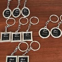 set 10 pz Portachiavi a cornice metallo 