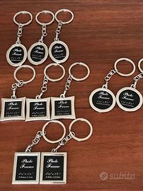 set 10 pz Portachiavi a cornice metallo 