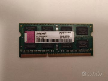 Memorie notebook 2x2 4 giga DDR3 1333 sodimm RAM