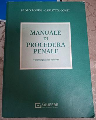 manuale procedura penale  tonini conti