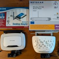 Router + 2xAccess Point + Scheda interna WiFi