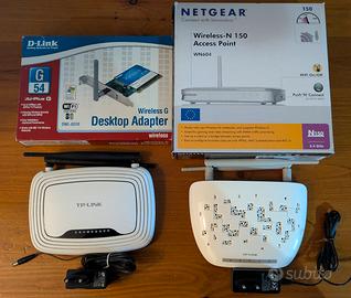 Router + 2xAccess Point + Scheda interna WiFi