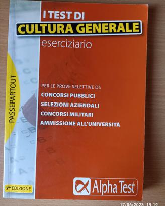 I test di cultura generale - eserciziario