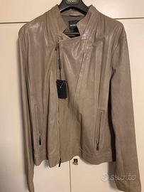 Giacca vera pelle Emporio Armani NUOVA originale