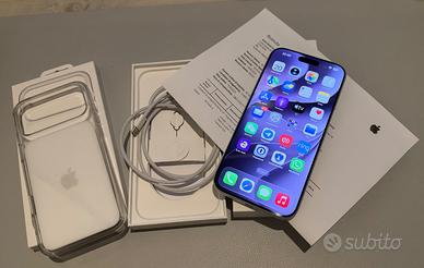 iPhone 17 Pro Max 1TB Silver + Cover Clear Case