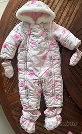 Tuta da neve per neonata ,taglia 68cm 9m (nuova)