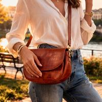 borsa Pollini vintage in vera pelle 