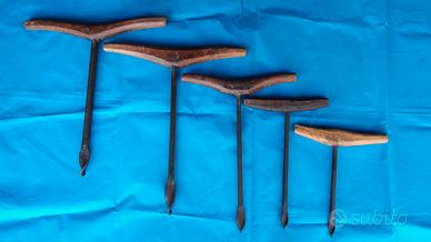 Trivelle grandi in ferro battuto primi del '900