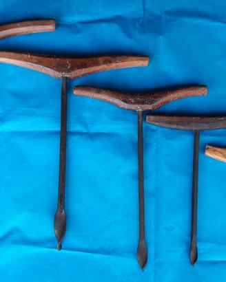 Trivelle grandi in ferro battuto primi del '900