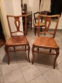 Coppia di sedie Chippendale