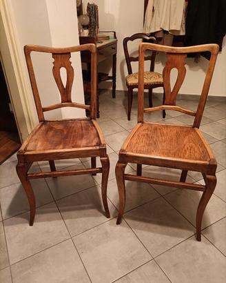 Coppia di sedie Chippendale