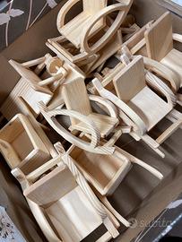 MINIATURE  IN LEGNO FATTI A MANO