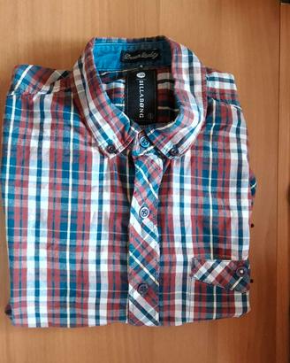 Camicia quadri puro cotone Billabong anni 2010