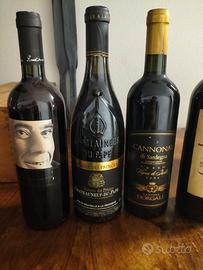 bottiglie vino rosso primi anni 2000