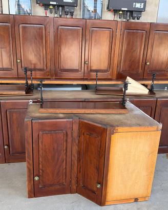Pensili mobile cucina legno massello noce