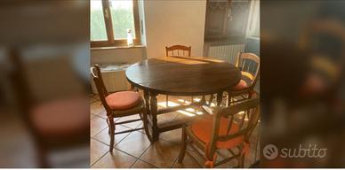 Tavolo rotondo legno massiccio