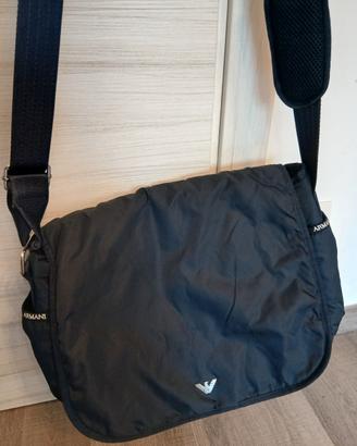 Borsa fasciatoio Emporio Armani blu