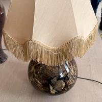 Vaso cinese predisposto a lampada in marmo