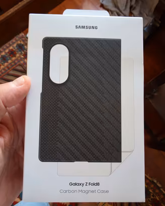 carbon magnet case cover per z fold 8 samsung