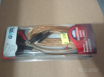 Cavi stereo rca da 5 m nuovi